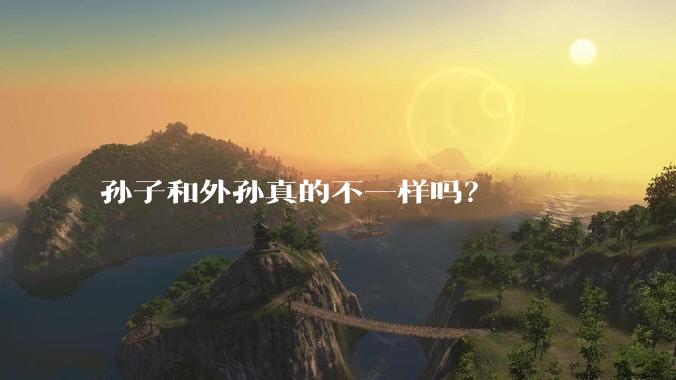 孙子和外孙真的不一样吗？