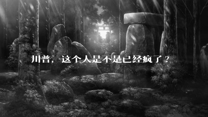 川普，这个人是不是已经疯了?